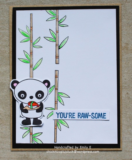 Awesome Panda card