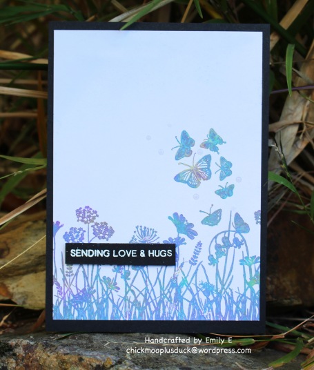Sending butterflies card